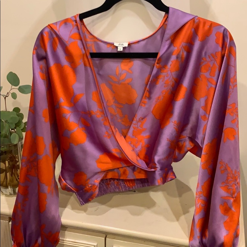 River Island beautiful purple and orange shirt
